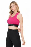 Bamboology Bamboo Fabric Sports Bra for Women | Ultra-Soft, Breathable, Sweat-Wicking Activewear | Fuchsia