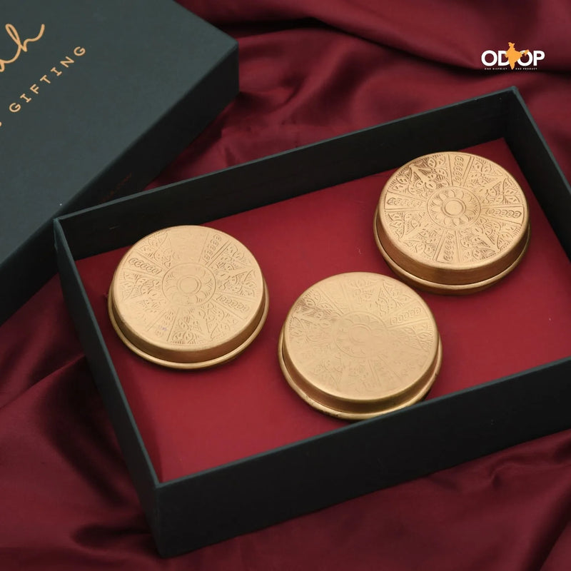 Pravaah Limited Edition Heritage Box – Handcrafted Brass Candle Gift Set