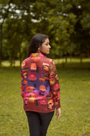 The Conscious Closet By The Sunset Printed Women Shirt in Bemberg Satin