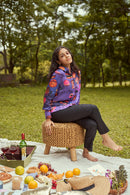 The Conscious Closet By The Ocean Printed Women Shirt in Modal Satin