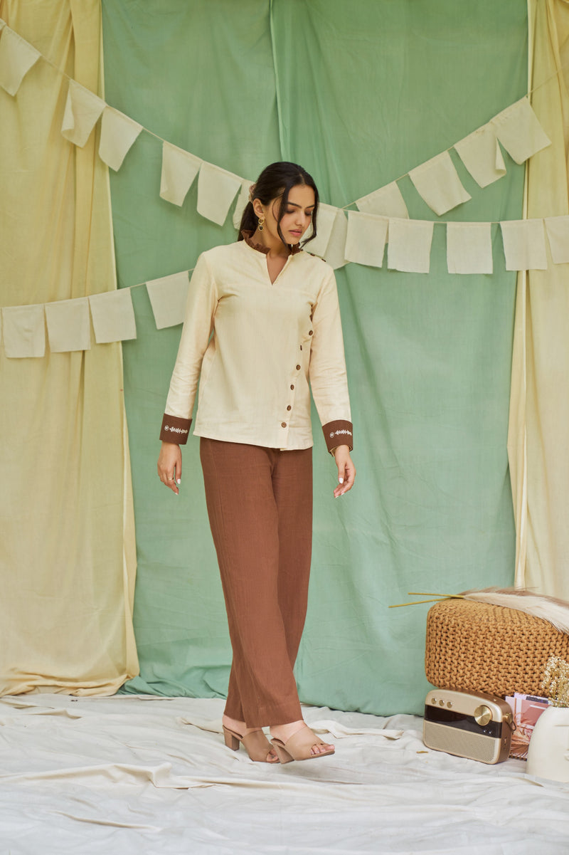 The Conscious Closet  Bramble Trousers in Handloom Cotton