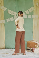 The Conscious Closet Bramble Women Trousers in Handloom Cotton