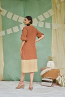 The Conscious Closet Raw Umber Detachable Dress