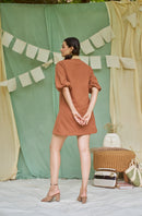 The Conscious Closet Raw Umber Detachable Dress