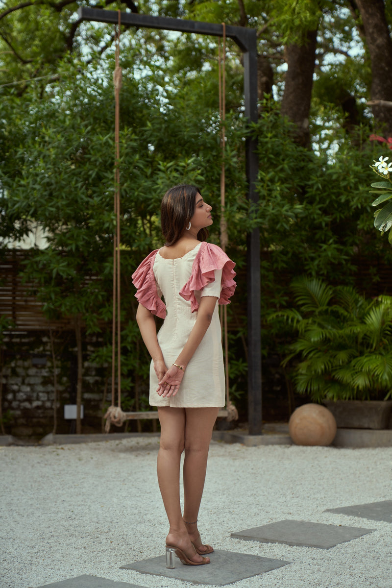 The Conscious Closet Blooming Rose' Detachable Dress in Hemp and Linen