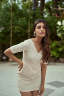 The Conscious Closet Blooming Rose Detachable Dress in Hemp and Linen
