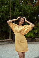 The Conscious Closet Sicily Kaftan Short Dress