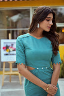 The Conscious Closet Puglia Castle Detachable Dress in Hemp