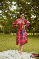 The Conscious Closet By The Sunset Printed Detachable Dress