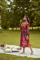 The Conscious Closet By The Sunset Printed Detachable Dress