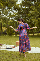 The Conscious Closet Dreamy Sunset Printed Detachable Dress