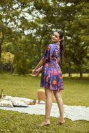The Conscious Closet Dreamy Printed Sunset Dress