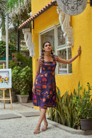 The Conscious Closet By The Ocean Detachable Printed Dress