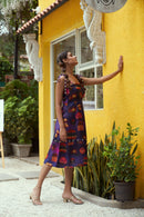 The Conscious Closet By The Ocean Detachable Printed Dress