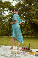 The Conscious Closet Venice Twisted Printed Dress