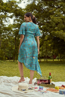 The Conscious Closet Venice Twisted Printed Dress