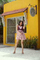 The Conscious Closet Wine O' clock Detachable Printed Dress