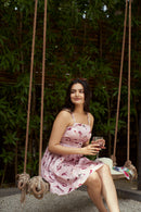 The Conscious Closet Wine O' clock Detachable Printed Dress