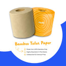 Bamboo Toilet Paper (3 Ply | 160 Pulls | Pack of 6)