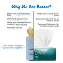 Bamboo Tissue Tube Black (1 Tube + 3 Refills)