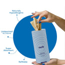 Bamboo Tissue Tube Black (1 Tube + 3 Refills)
