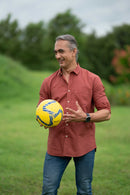 Islands of Loom Organic Cotton Men's Rusty Red Terracotta Shirt