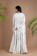 Ethically made tiered dress made with cotton