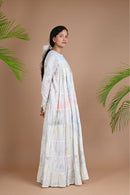 Ethically made tiered dress made with cotton