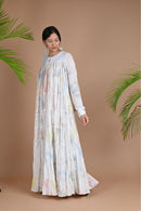 Ethically made tiered dress made with cotton