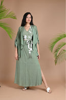 Ethically made oversized vegan silk jacket