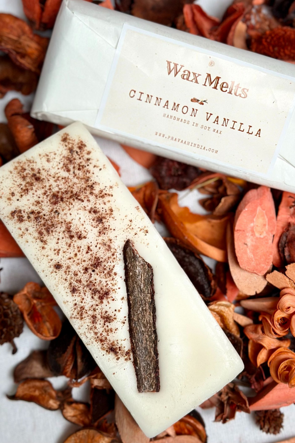 Cinnamon Vanilla Wax Melt Snapbar | Handmade in Pure Soy Wax