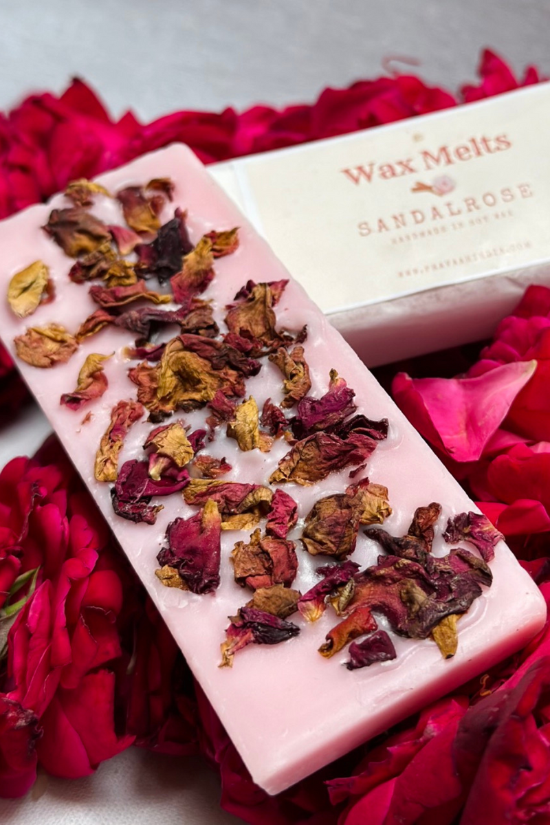 Sandalrose Wax Melt Snapbar | Handmade in Pure Soy Wax