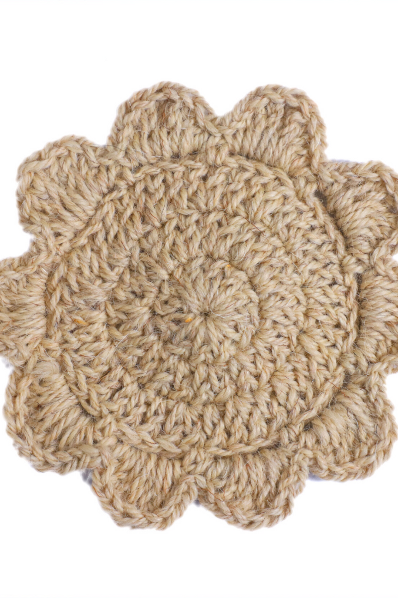 Crocheted Coasters | Set of 4| Hand Made | Pure Himalayan Wool