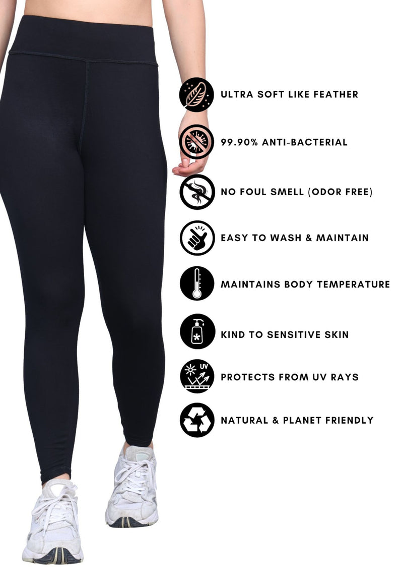 Bamboo Fabric Yoga Pant | Black |  Super Comfortable, Ultrasoft, Anti Bacterial, Moisture Wicking | Clean