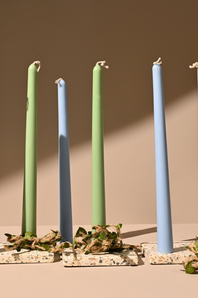 Tall Taper Candle | Unscented Soy wax | Available in assorted Colors