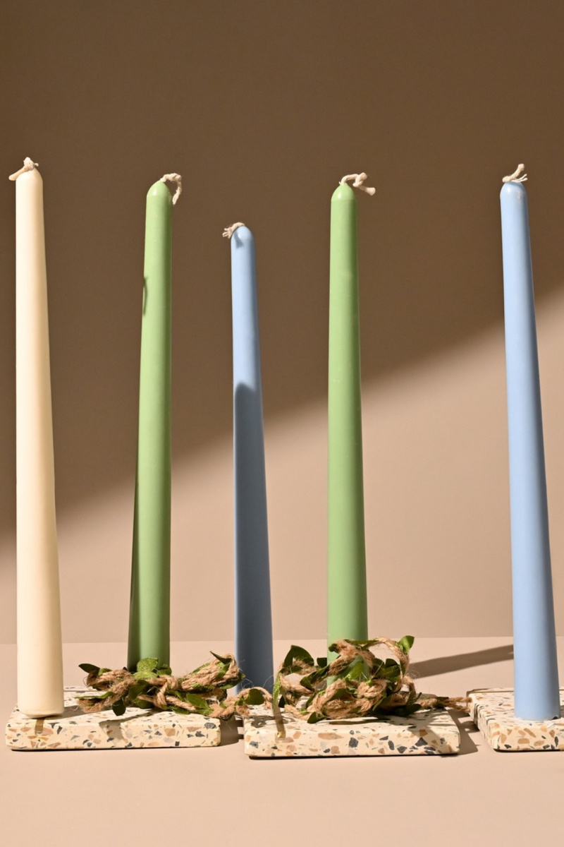 Tall Taper Candle | Unscented Soy wax | Available in assorted Colors