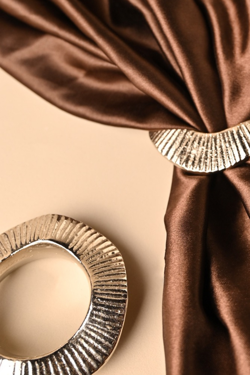 "Gehna Napkin Rings | Brass Table Decor | Handcrafted in Small Batches "