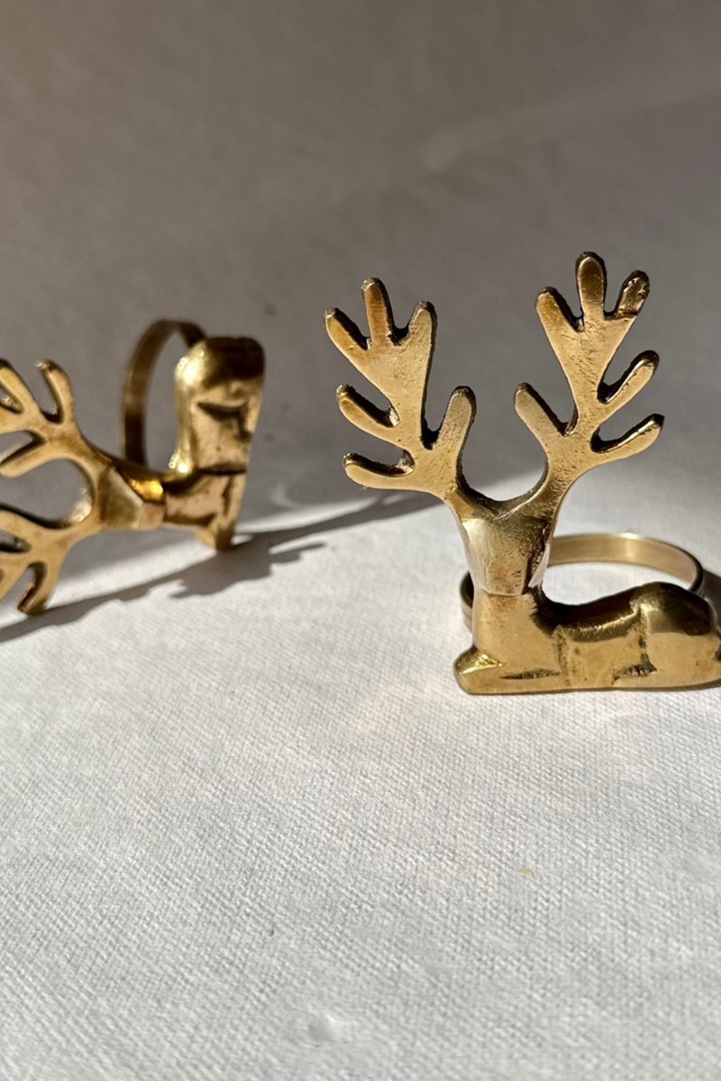 Kasturi Napkin Rings | Brass Table Decor | Handcrafted