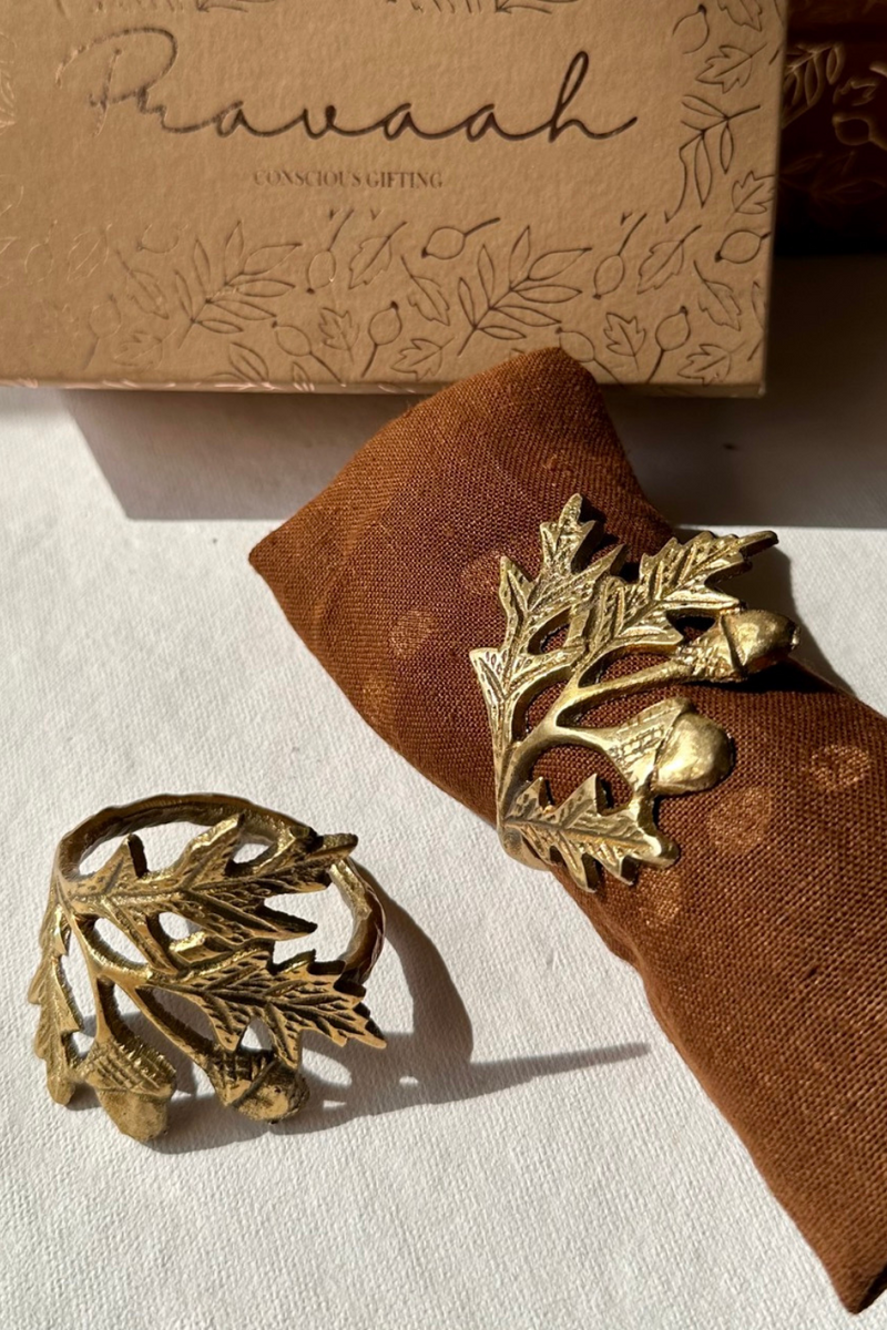 Phool Napkin Rings | Brass Table Decor | Handcrafted in Small Batches