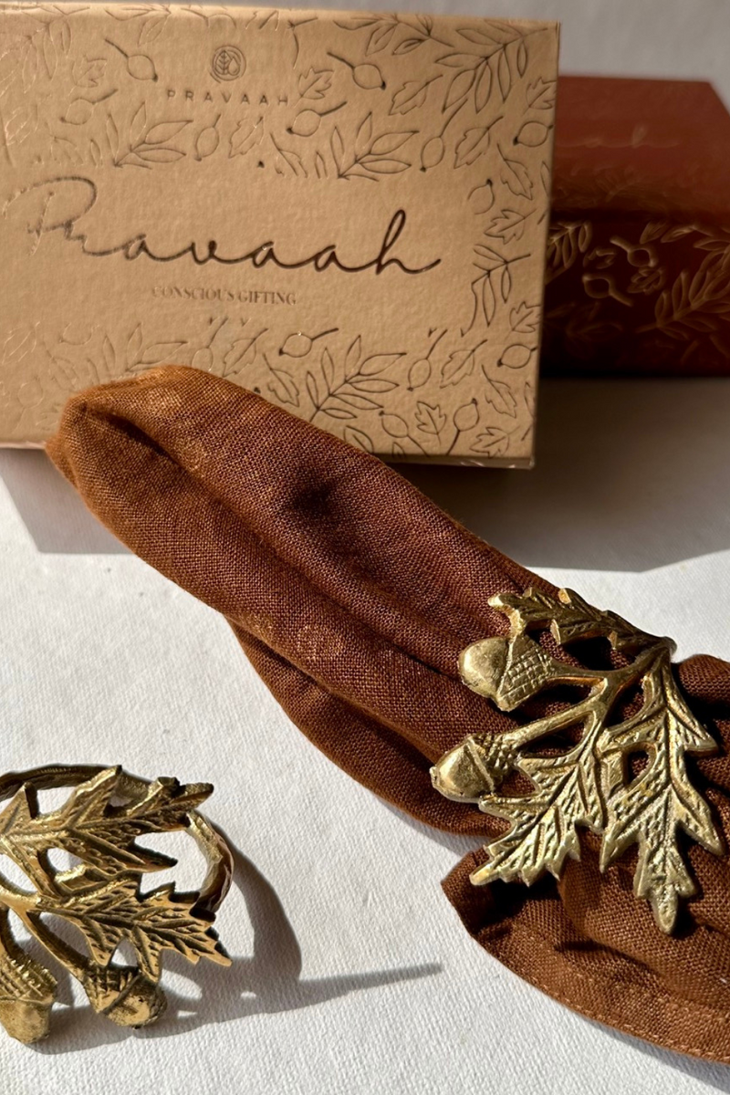 Phool Napkin Rings | Brass Table Decor | Handcrafted in Small Batches