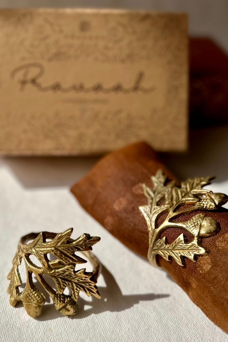 Phool Napkin Rings | Brass Table Decor | Handcrafted in Small Batches