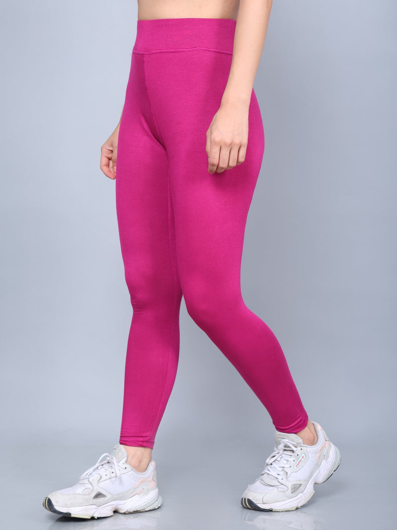 Bamboo Fabric Yoga Pant | Fuchsia |  Super Comfortable, Ultrasoft, Anti Bacterial, Moisture Wicking | Clean