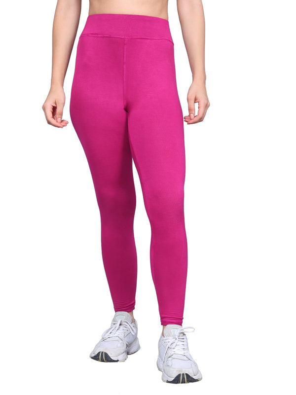 Bamboo Fabric Yoga Pant | Fuchsia |  Super Comfortable, Ultrasoft, Anti Bacterial, Moisture Wicking | Clean