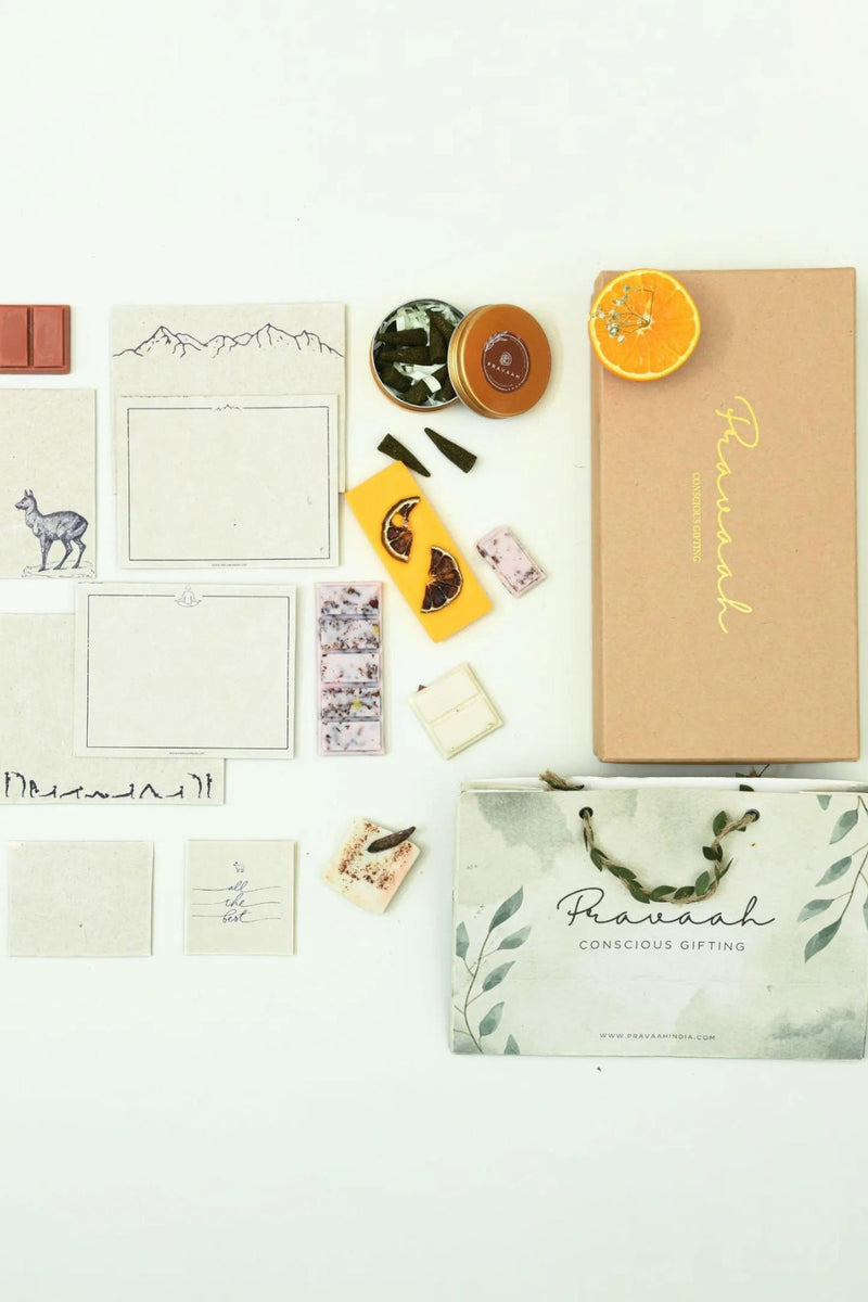 Thought Treasures Hamper | Hemp Stationery and Handmade goodies | Sustainable Gifting