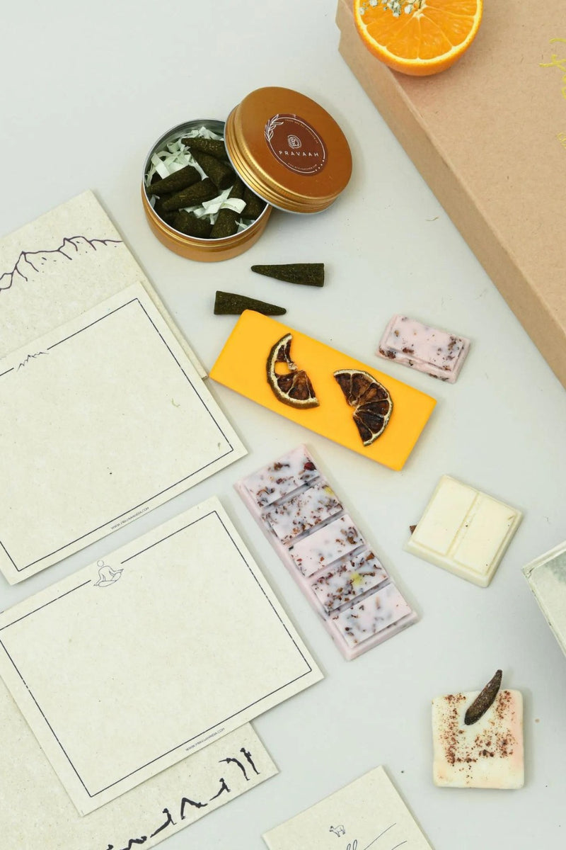 Thought Treasures Hamper | Hemp Stationery and Handmade goodies | Sustainable Gifting