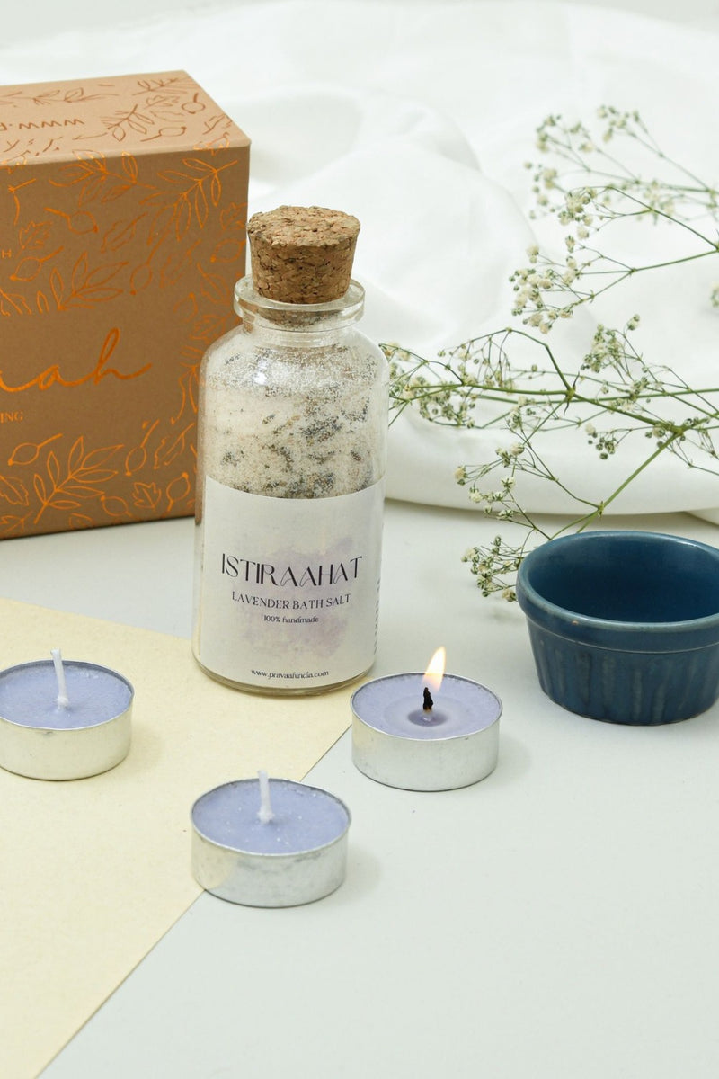 Simple Indulgences | Bathsalts and candles | Gifts to Pamper