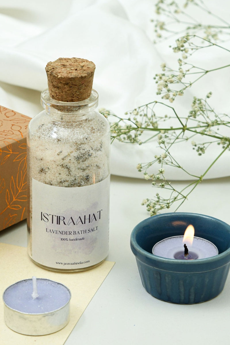 Simple Indulgences | Bathsalts and candles | Gifts to Pamper