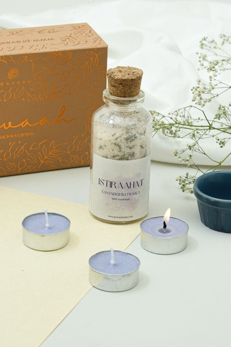 Simple Indulgences | Bathsalts and candles | Gifts to Pamper