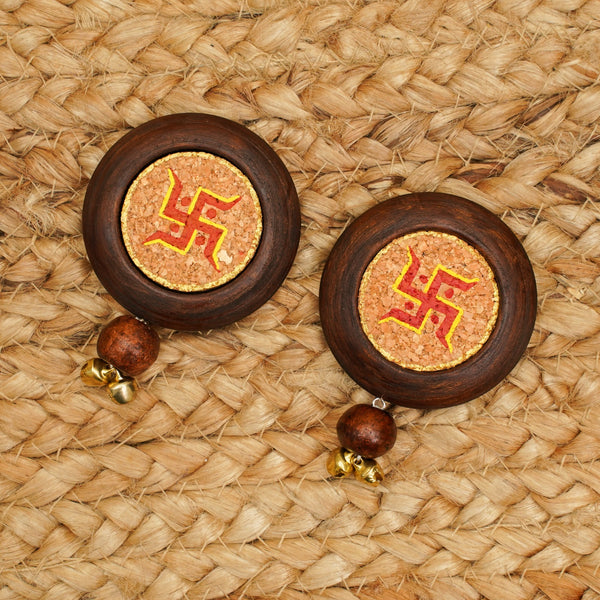 Swastik Diwali Door Hanging | Pack of 2 | 100 % Natural | Timeless Look | Reusable | Auspicious Vibe | Handcrafted in Banaras