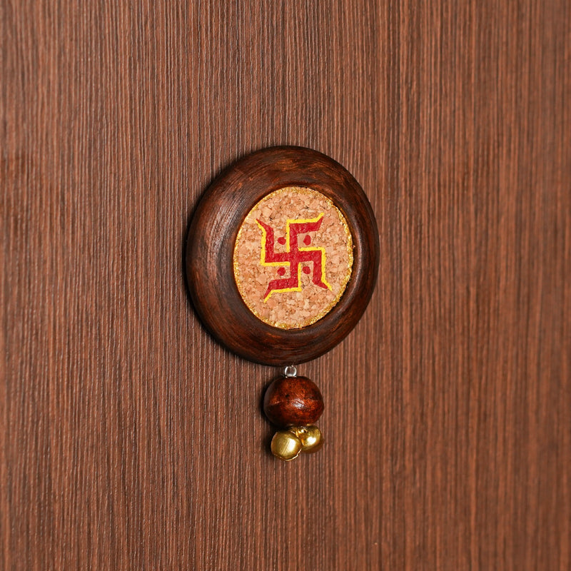 Swastik Diwali Door Hanging | Pack of 2 | 100 % Natural | Timeless Look | Reusable | Auspicious Vibe | Handcrafted in Banaras